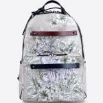 Valentino Light Grey Tiger Print Hawaiian Couture Backpack Bag