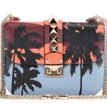 Valentino Multicolor Hawaiian Couture Lock Flap Small Bag