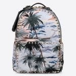 Valentino Multicolor Hawaiian Couture Medium Rockstud Backpack Bag