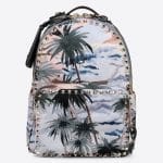 Valentino Multicolor Hawaiian Couture Medium Rockstud Backpack Bag
