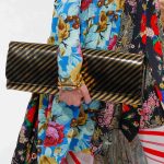 Balenciaga Black/Gold Striped Long Clutch Bag 2 - Fall 2016