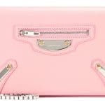 Balenciaga Rose Petale Metal Plate City Chain Wallet Bag