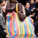 Balenciaga Yellow/Red/Blue Striped Oversized Tote Bag - Fall 2016