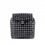 Chanel Black/Silver Tweed/Lambskin Urban Spirit Backpack Bag
