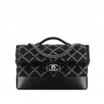 Chanel Black/White Tweed Flap Bag