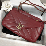 Chanel Burgundy Coco Camera Case Medium Bag