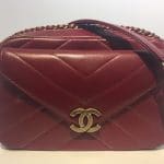 Chanel Burgundy Coco Camera Case Small Bag