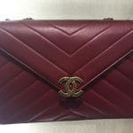 Chanel Burgundy Coco Envelope Medium Bag 1