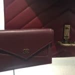 Chanel Burgundy Coco Envelope Medium Bag 3
