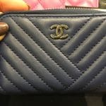 Chanel Chevron Coin Purse