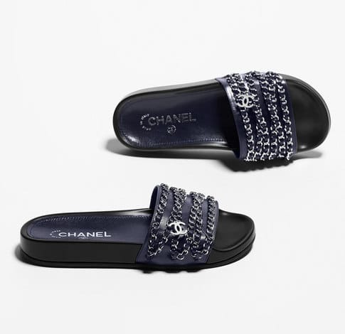 chanel slip ons sandals