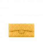 Chanel Lambskin Quilted Flap Wallet