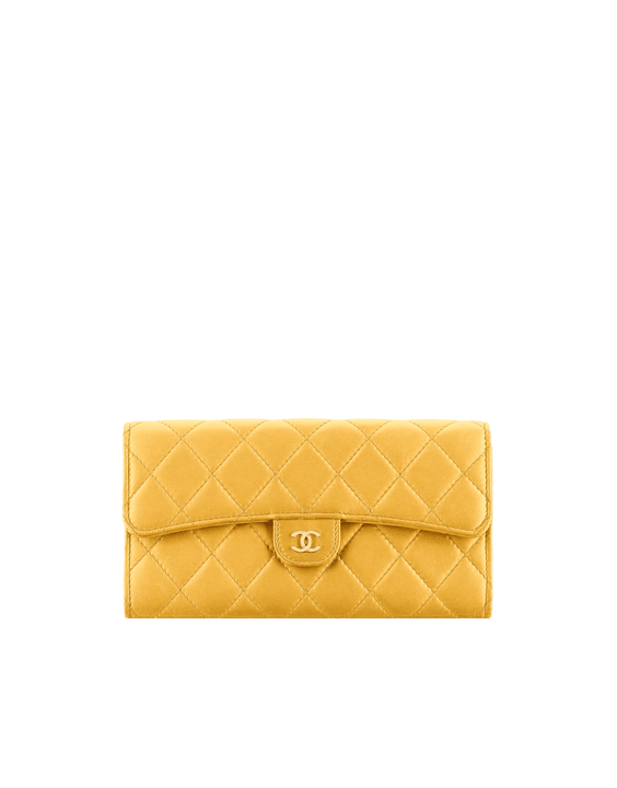 CHANEL Classic Continental Long Flap Wallet Black Caviar with Gold Hardware  2016