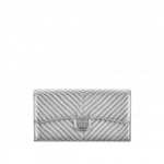 Chanel Metallic Chevron Flap Wallet