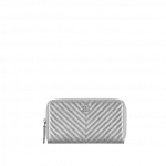 Chanel Metallic Chevron Small Zipped Wallet