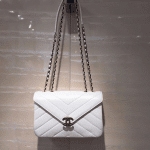 Chanel White Coco Envelope Medium Bag