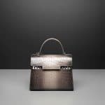 Delvaux Tourterelle Alligator Hurricane Tempete MM Bag