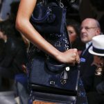 Dior Black Calf Hair and Ostrich Shoulder Bags - Fall 2016