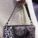 Dior Black Multicolor Embellished and Fringed Shoulder Bag - Fall 2016