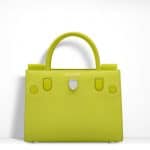 Dior Fluorescent Lemon Yellow Diorever Mini Bag