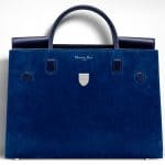 Dior Pacific Blue Suede Diorever Large Bag