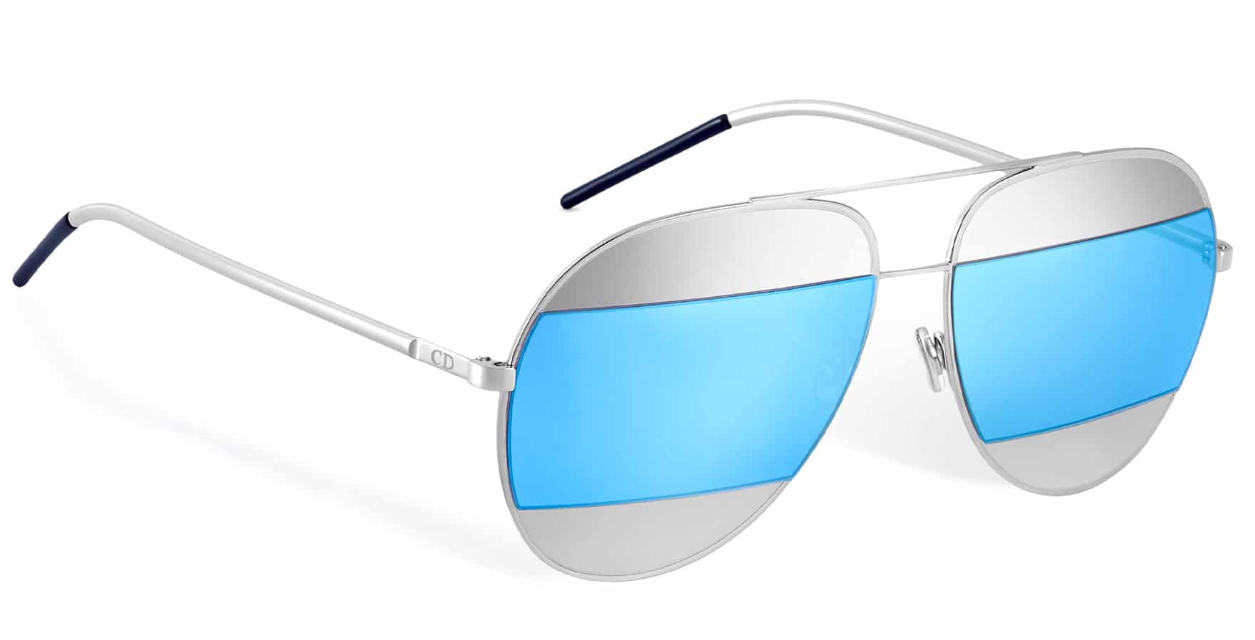 Dior Silver/Blue Split Sunglasses