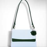 Dior Sky Blue/Racing Green Be Dior Double Flap Bag