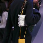 Dior Yellow Lizard Pouch and White Fringe Shoulder Bags - Fall 2016