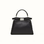 Fendi Black Fashion Show Peekaboo Mini Bag