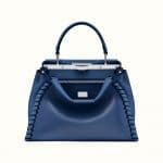 Fendi Blue Fashion Show Peekaboo Bag