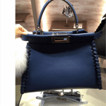 Fendi Blue Fashion Show Peekaboo Mini Bag