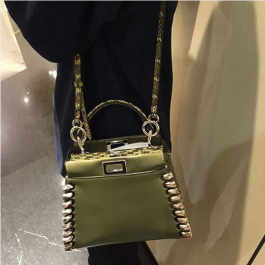 fendi peekaboo olive green