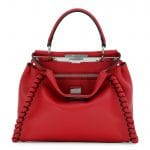 Fendi Red Fashion Show Peekaboo Bag