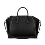 Givenchy Black Antigona with Chain Detail Antigona Medium Bag