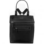 Givenchy Black Pandora Backpack With Metal Stitchings Bag