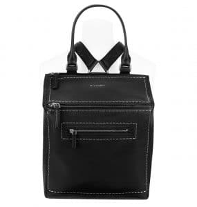 Givenchy Black Pandora Backpack With Metal Stitchings Bag