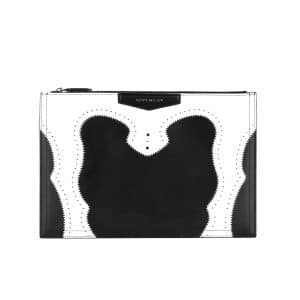 Givenchy Black/White Brogue Antigona Large Pouch Bag