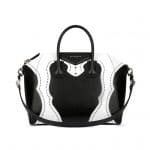 Givenchy Black/White Brogue Antigona Medium Bag