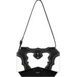 Givenchy Black/White Brogue Bow-Cut Medium Bag