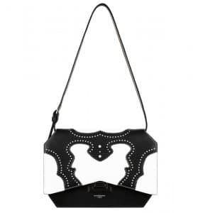 Givenchy Black/White Brogue Bow-Cut Medium Bag