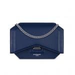 Givenchy Navy Bow-Cut Chain Mini Bag