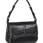 Hermes Black Alligator Harnais Bag