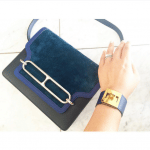 Hermes Black/Blue Roulis Bag