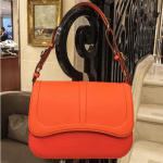Hermes Orange Harnais Bag