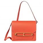 Hermes Poppy Orange Roulis Bag (Permabrass Hardware)