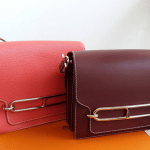 Hermes Red and Rubis Roulis Bags