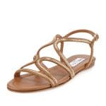 Jimmy Choo Nickel Chain Strappy Flat Sandal 1