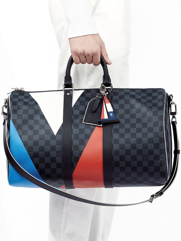 Louis Vuitton Portfolio Case Poche Documents Damier Cobalt America's Cup  Regatta Red/White/Blue/Black in Coated Canvas with Silver-tone - US