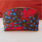Louis Vuitton Palm Poppy/Denim Monogram Jungle Cosmetic Pouch Bag