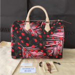 Louis Vuitton Palm Sugar Pin/Coquelicot Monogram Jungle Speedy 30 Bag 2